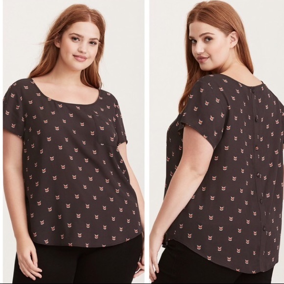 torrid Tops - Torrid Fox Blouse